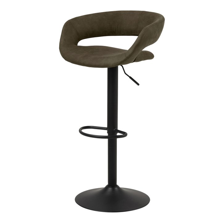 Barová židle GRACE olivová/černá