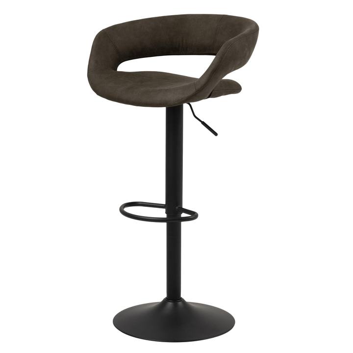 Barová židle GRACE antracitová/černá